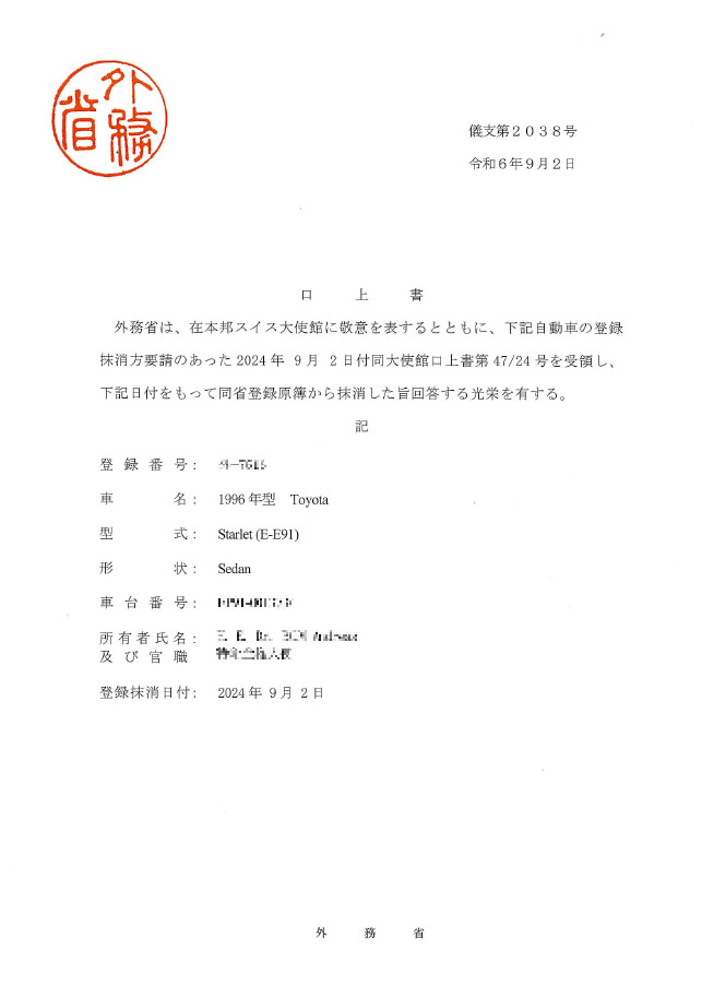 口上書 写真